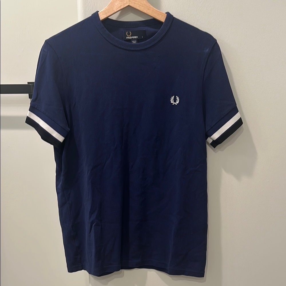 Fred Perry Navy Short Sleeve Tee